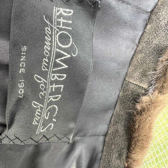 Vintage Rhomberg's Mink and Fox Fur Coat with Removable Fox Fur Bottom Trim - Picture 12 of 15